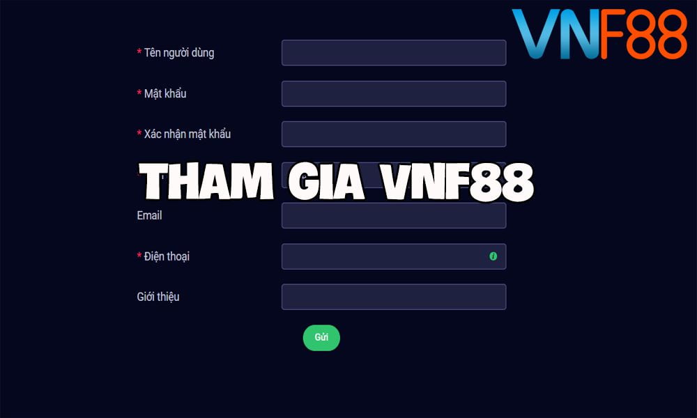 Việc đăng ký tài khoản với Five88 Games rất đơn giản - Five88